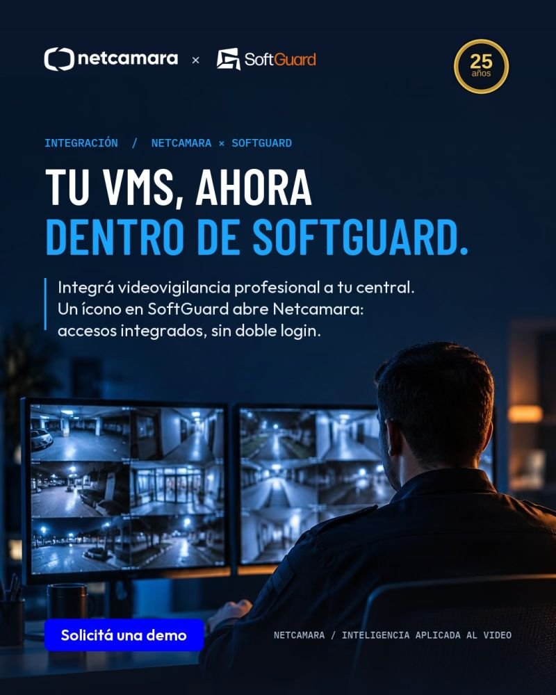 Netcamara integrado en SoftGuard Global