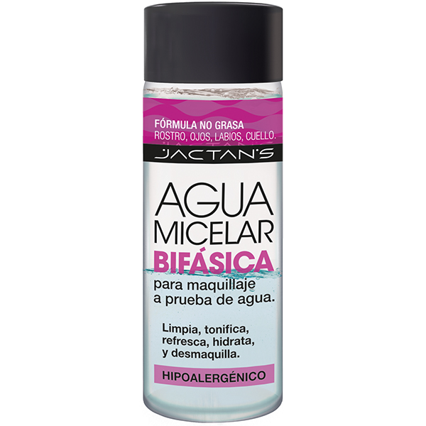 Agua micelar bifásica