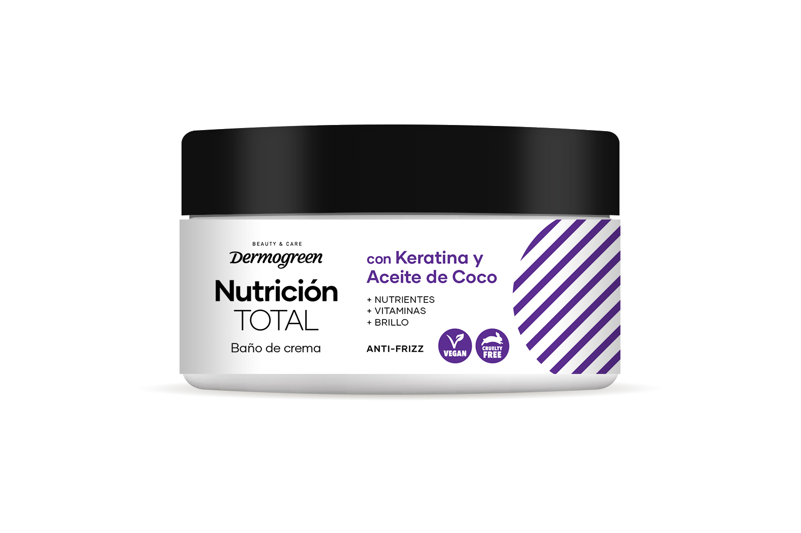 Baño de Crema Nutricion Total  Keratina + Aceite de Coco x 300 gr