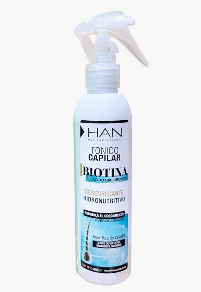 Tónico capilar con Biotina & Acido Hialurónico x 200cc