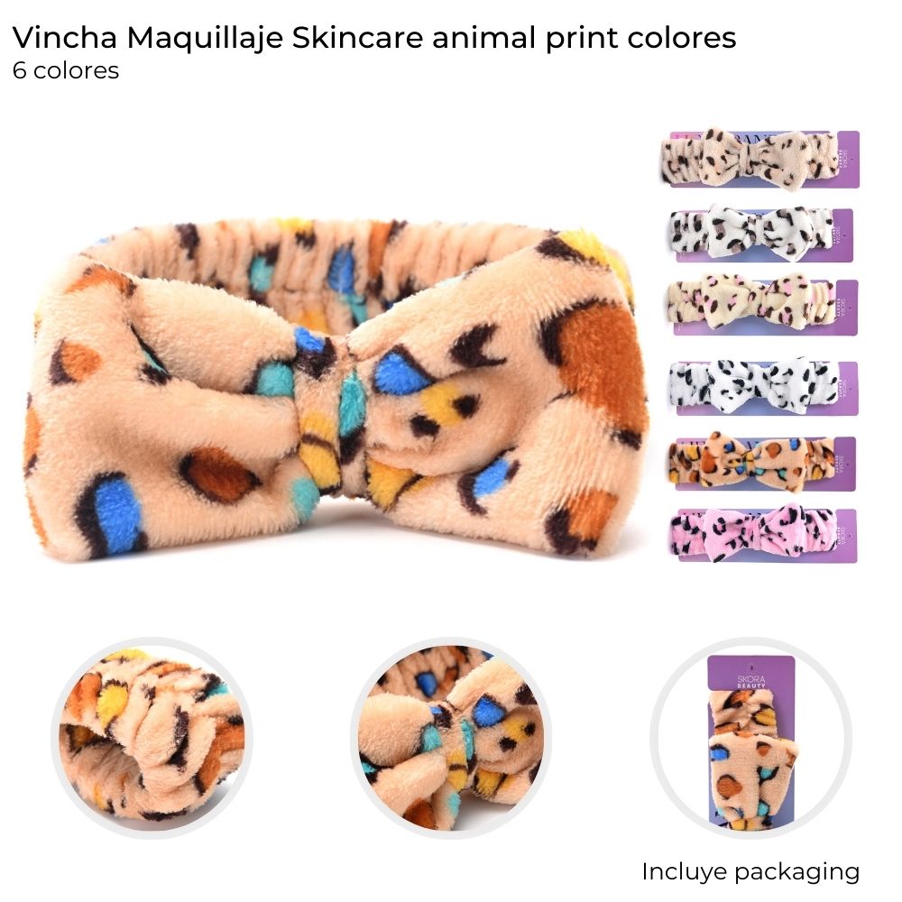 Vincha para Maquillaje Animal Print art 38940
