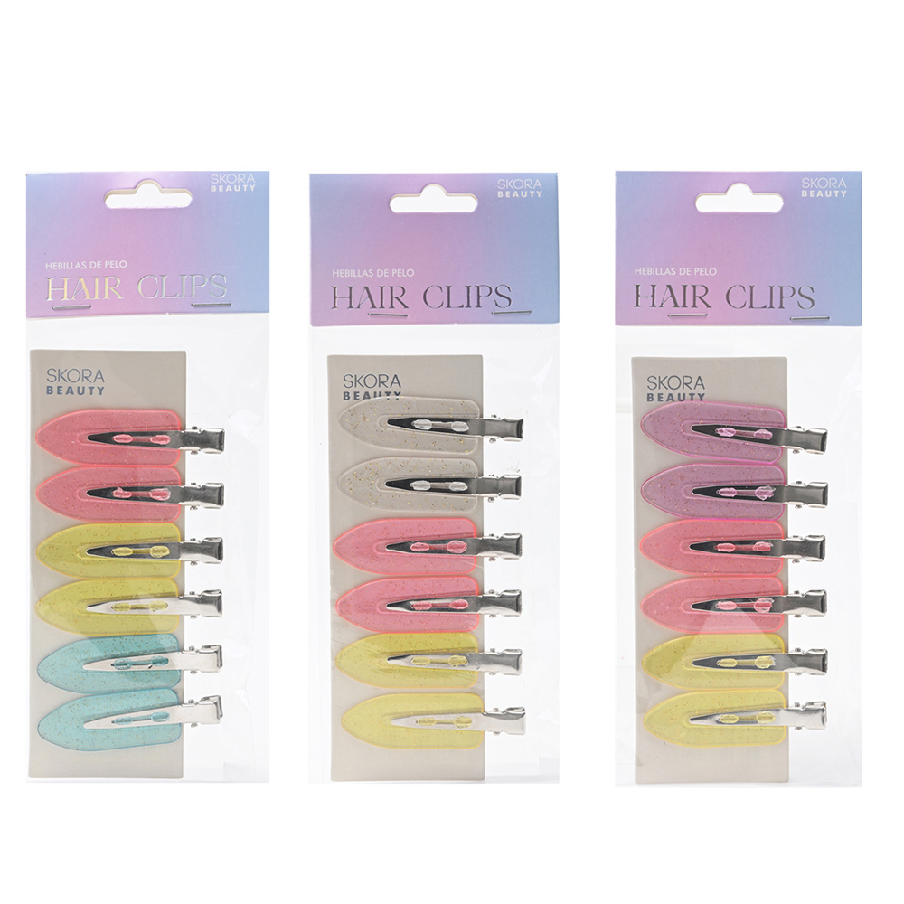 Set de Hebillas Planas para MakeUp x 6 unidades  38849