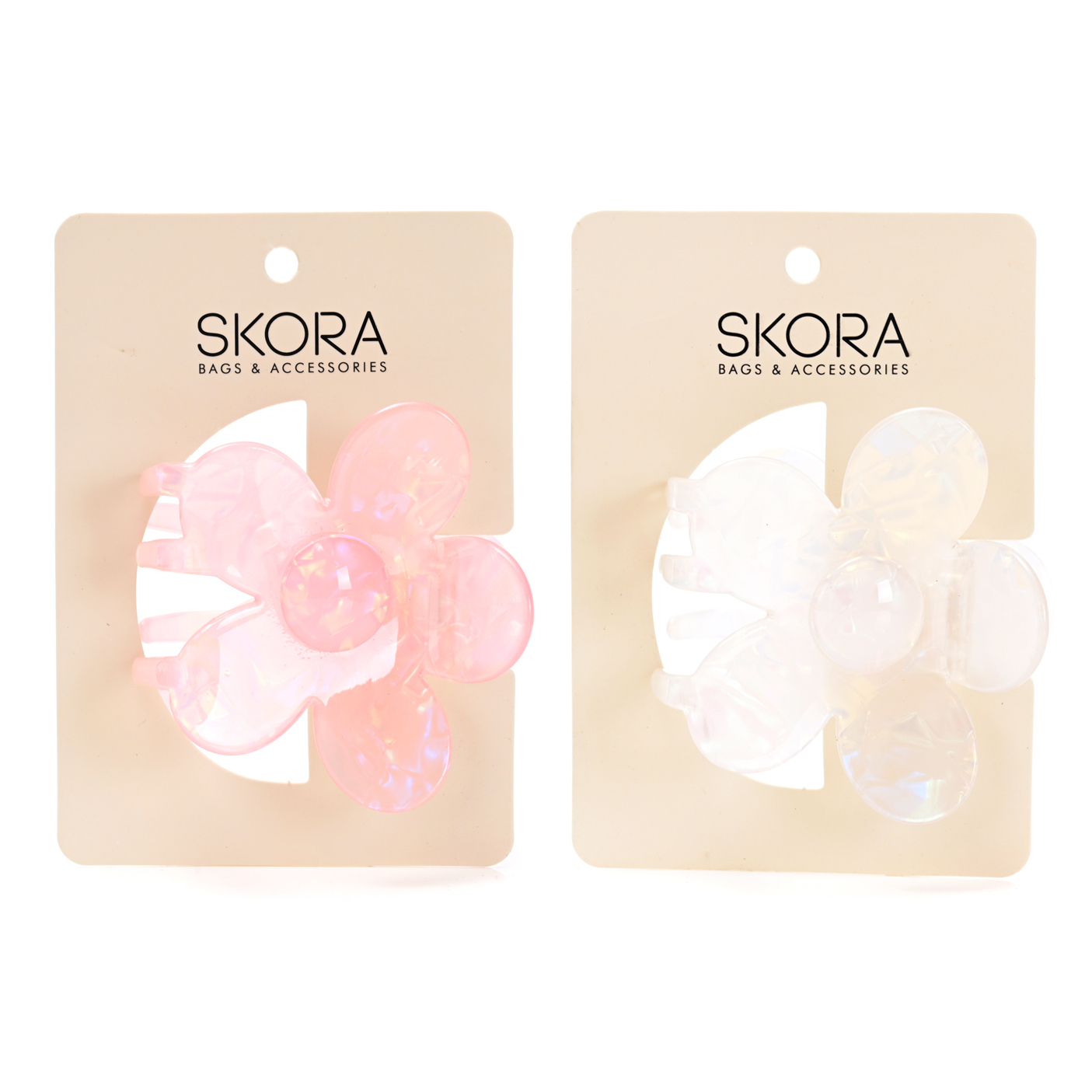 Broche Flor Nacar x 6 cm art 41395