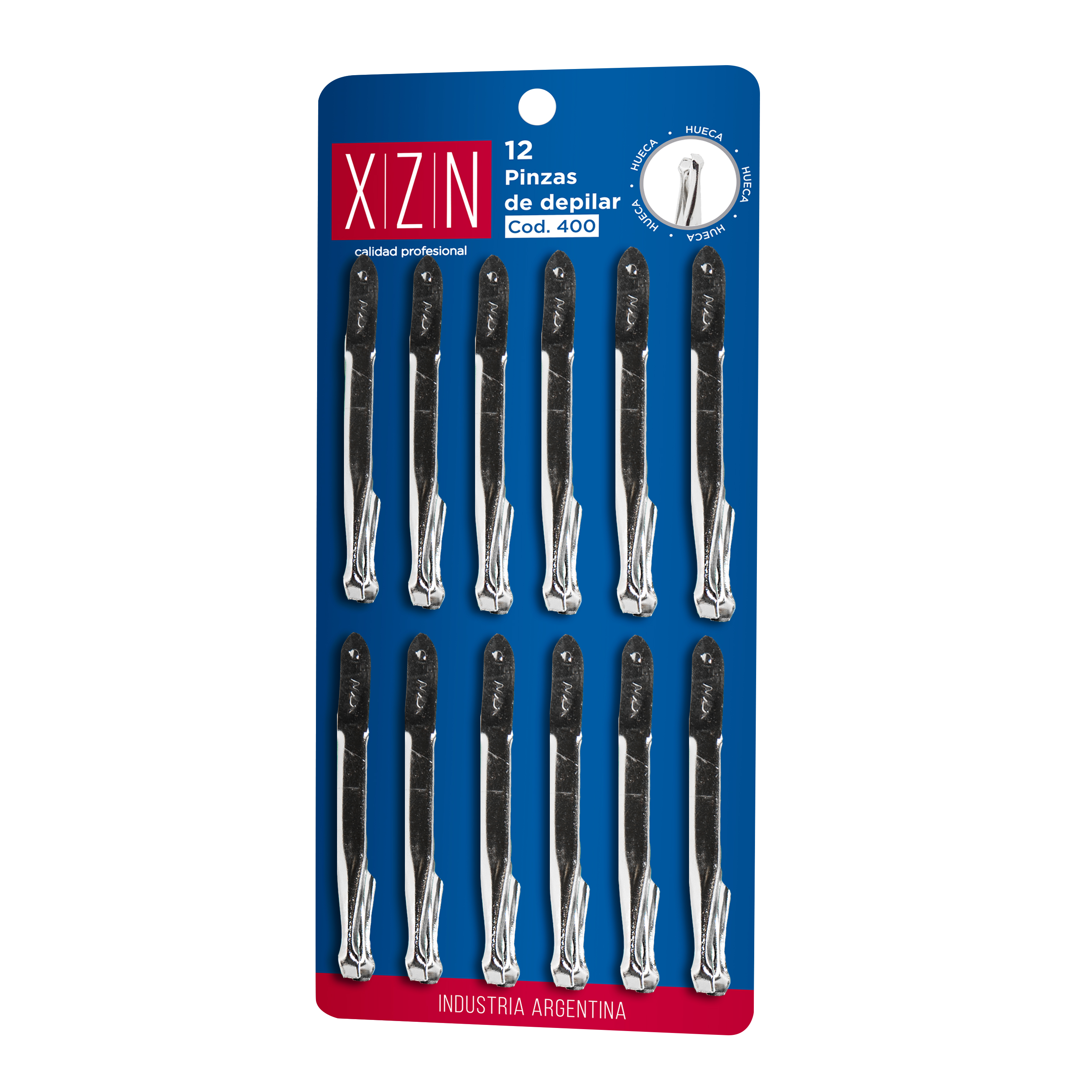 Pinza Plateada x12 unid