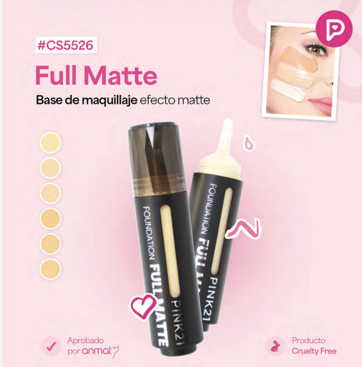 Base de Maquillaje Efecto Mate 5526