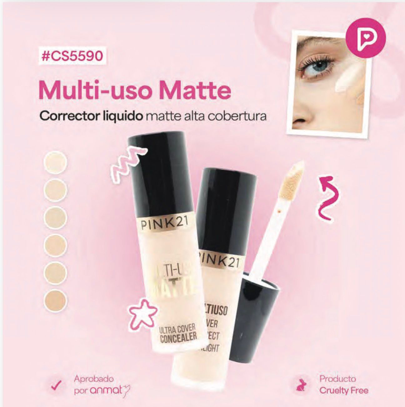 Corrector Liquido Alta Cobertura 5590